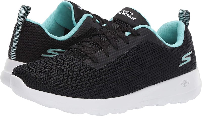 Skechers Women's Go Walk Joy Upturn, Black/Aqua, 10 - Image 5